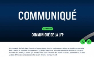 朗斯反对无效！法甲确认争冠战延期为大巴黎欧冠让路，2队仅差1分