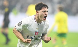 3-0完胜，24岁国米旧将爆发：无解双响炮助力里昂两连胜，逼近法甲前四