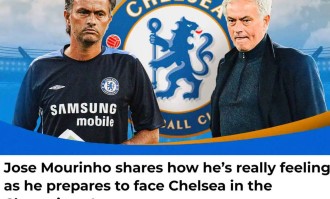 穆里尼奥：欧冠重回斯坦福桥 切尔西想赢 我也想赢