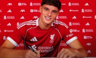 莱奥尼：非常荣幸加盟利物浦，今晚主场观看揭幕战然后开启新征程